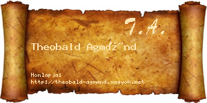 Theobald Agmánd névjegykártya